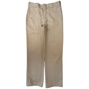 Dickies 874 Work Pants Mens 33x31 Khaki Straight Leg Original Fit Uniform